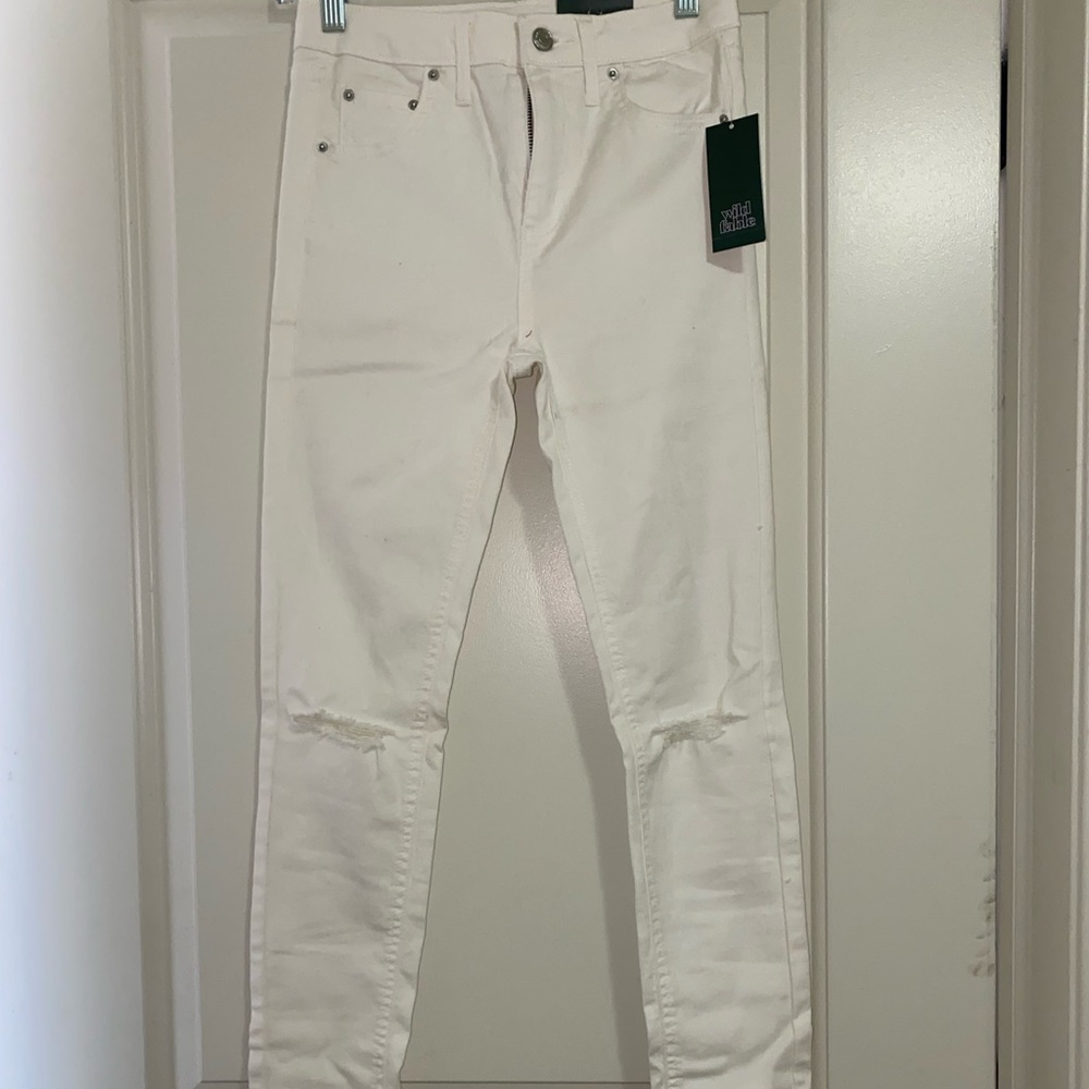 white skinny jeans NWT